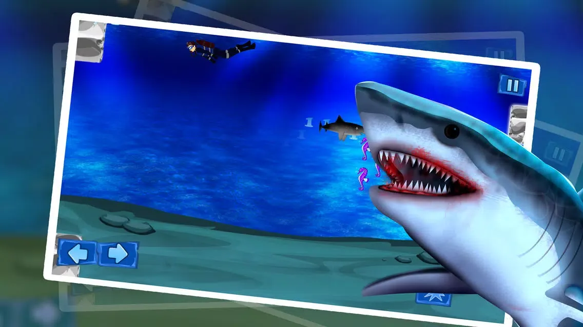 Shark Winter Emergency : The Ocean Underwater Fish Attack For Food - Free Screenshots