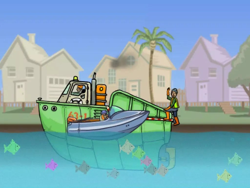 ภาพหน้าจอของ Garbage Boat iPad 