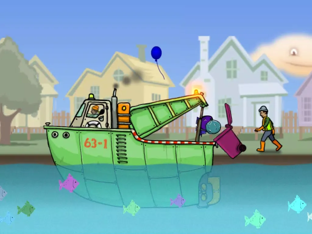 ภาพหน้าจอของ Garbage Boat iPad 