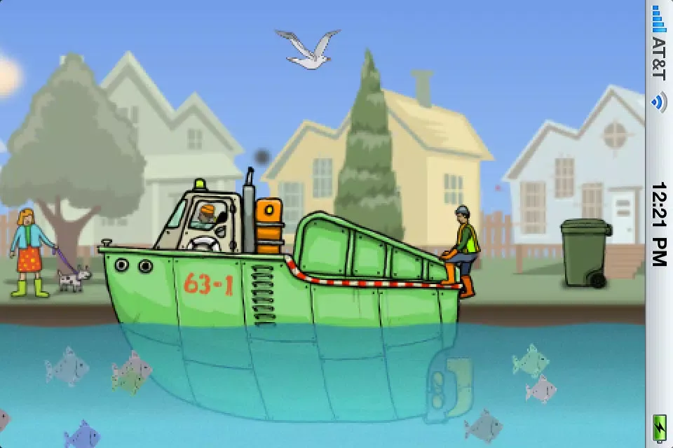 ภาพหน้าจอของ Garbage Boat