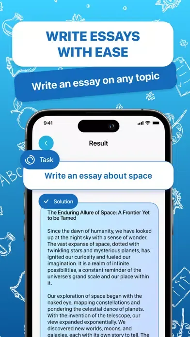 Tangkapan layar AI Homework Helper: Math Solve