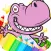 The Cute dinosaur Coloring book ( Drawing Pages ) - Good Activities Education Games For Kids App