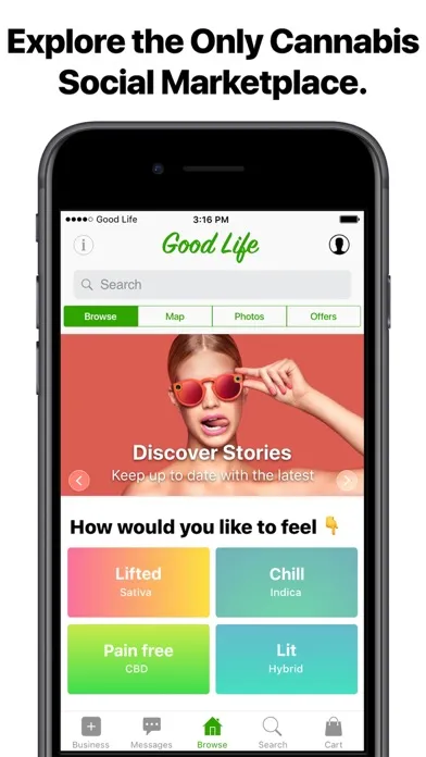 Скриншоты Good Life Cannabis Social