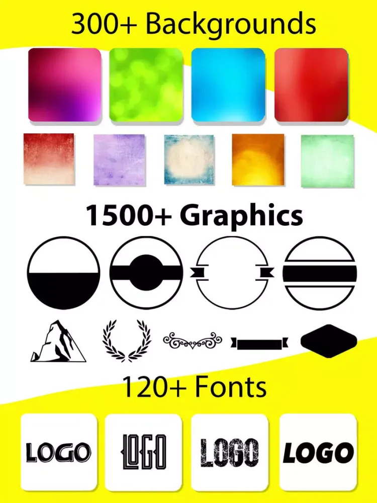 Logo Maker+ Art Design Editor iPad 应用截图