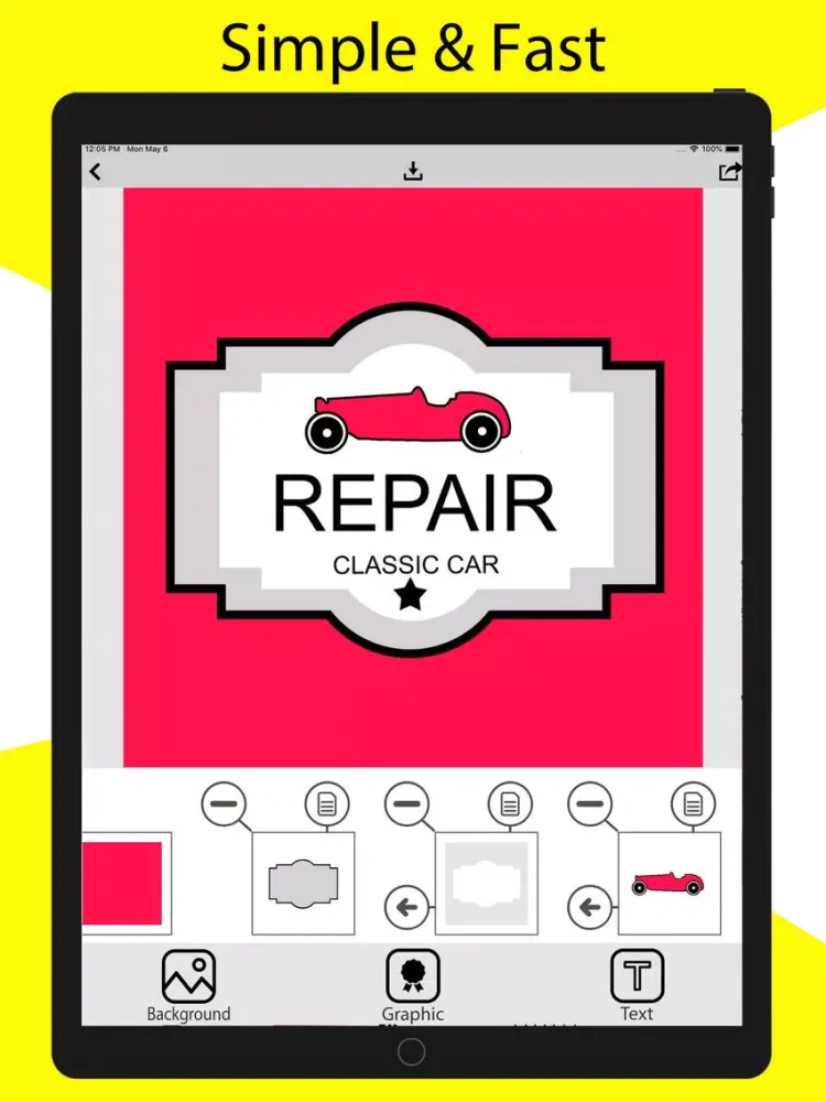 Logo Maker+ Art Design Editor iPad 应用截图