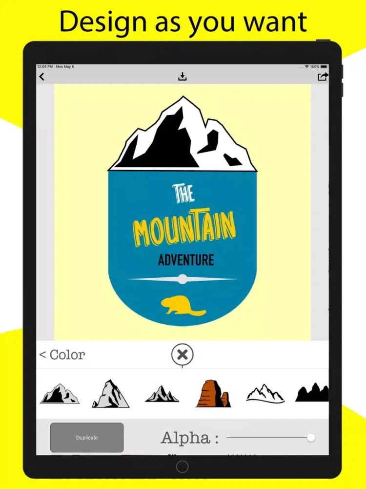 Logo Maker+ Art Design Editor iPad 应用截图