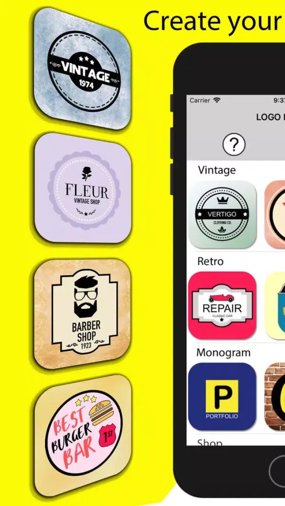 Logo Maker+ Art Design Editor应用截图