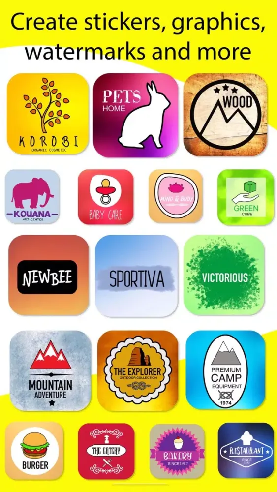 Logo Maker+ Art Design Editor应用截图