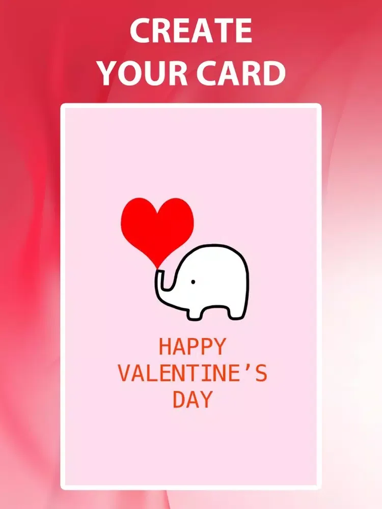 Valentine|Card|Maker++ iPad  Ekran Görüntüleri