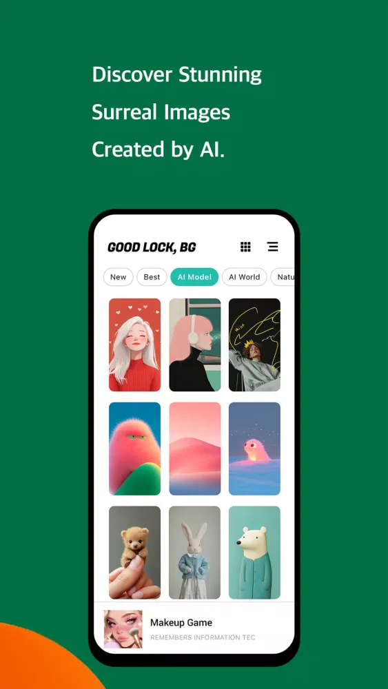 Captures d'écran de Good Lock BG - Wallpapers (AI)