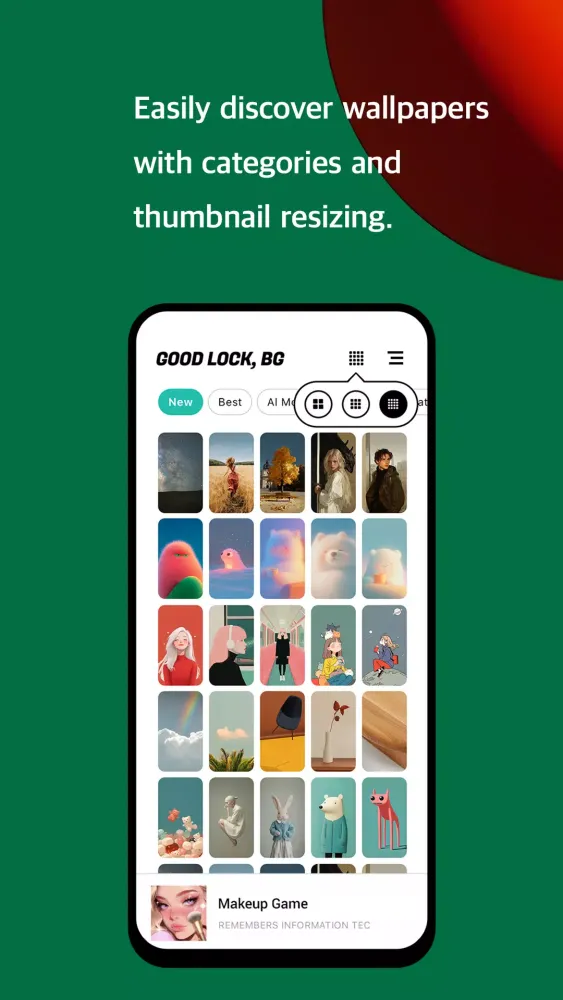 Captures d'écran de Good Lock BG - Wallpapers (AI)