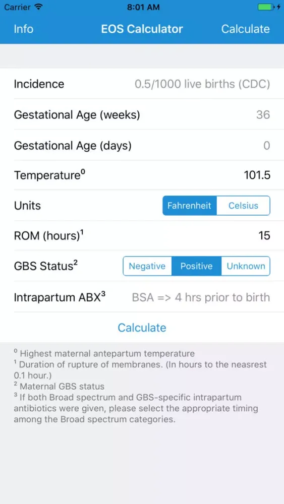 EOS Calculator স্ক্রিনশট