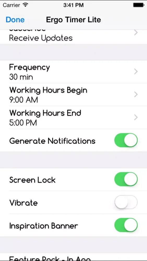 Capturas de pantalla de Ergo Timer - Lite