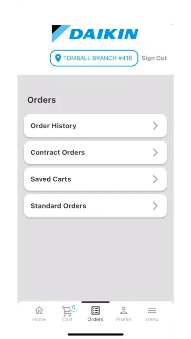 Daikin Connect Dealer Screenshots