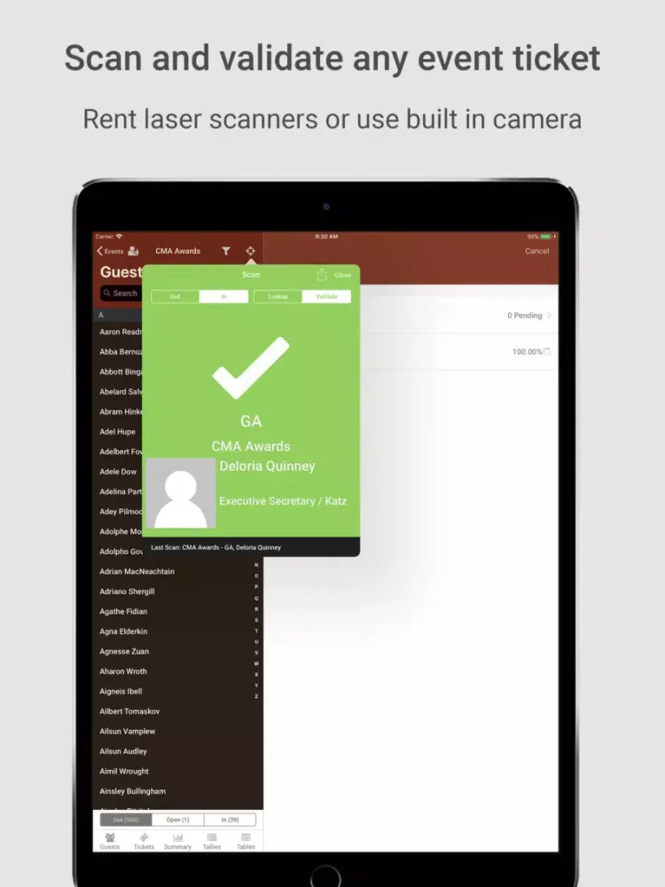 Zrzuty ekranu Guest Check In Manager iPad 