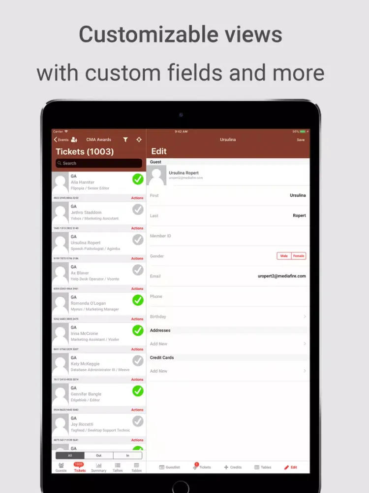 Zrzuty ekranu Guest Check In Manager iPad 