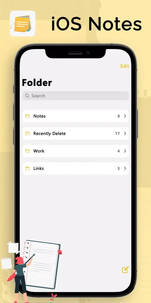 Note iOS 17 : Phone 15 Notes Screenshots