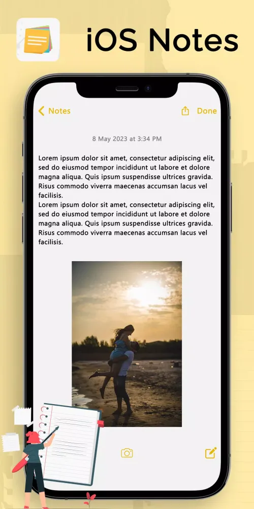 Note iOS 17 : Phone 15 Notes Screenshots