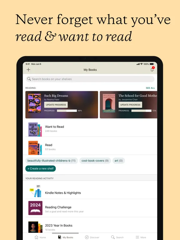Goodreads: Book Reviews iPad  Screenshots
