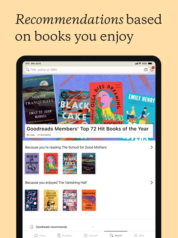 Goodreads: Book Reviews iPad  Screenshots