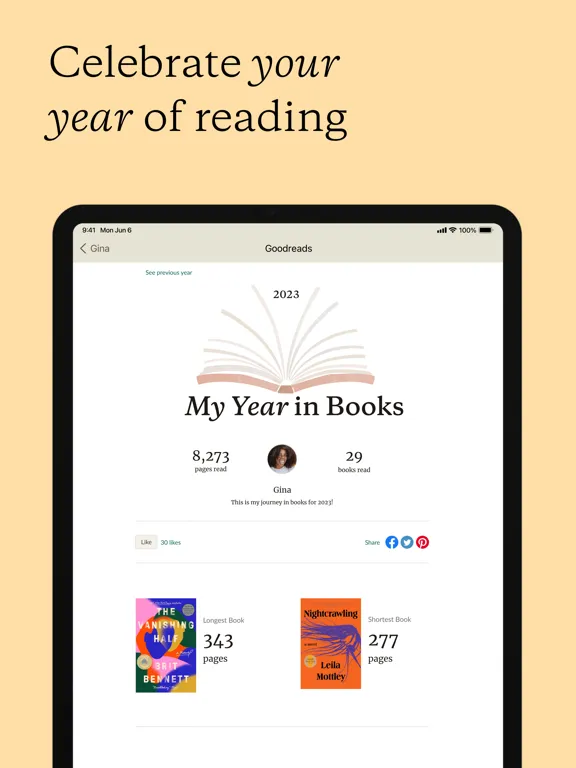 Goodreads: Book Reviews iPad  Screenshots