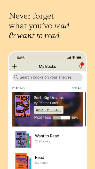 Goodreads: Book Reviews Screenshots