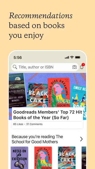 Goodreads: Book Reviews Screenshots