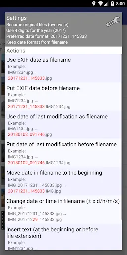 Rename Photos and Videos Screenshots