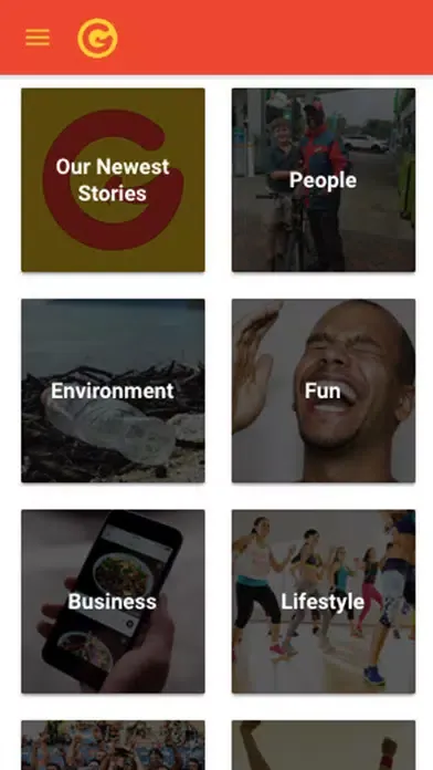 Screenshot di Good Things Guy News