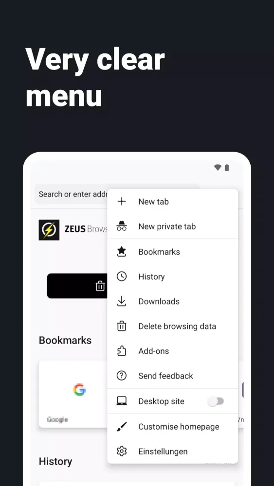 Internet Web Browser - ZEUS Screenshots