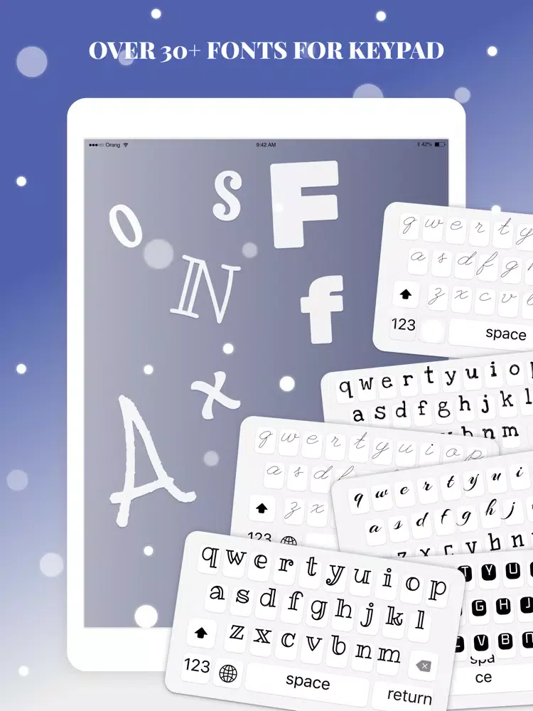 Capturas de tela do Fonts Pro:Art Keyboard symbols iPad 