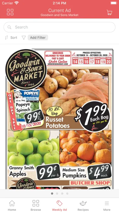 Capturas de pantalla de Goodwin's Market