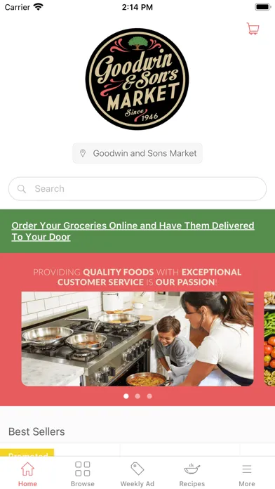 Capturas de pantalla de Goodwin's Market