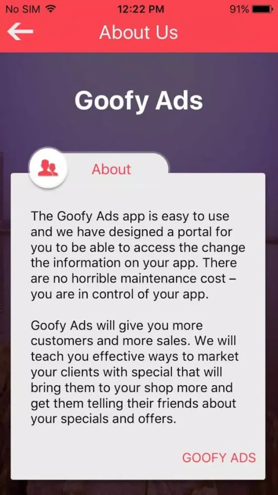 Goofy Ads 스크린샷