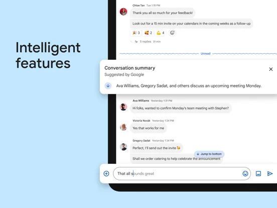 Google Chat iPad  Screenshots