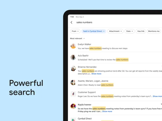 Google Chat iPad  Screenshots