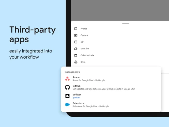 Google Chat iPad  Screenshots