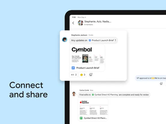 Google Chat iPad  Screenshots