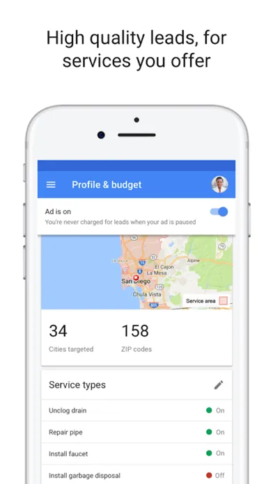 Local Services ads by Google سکرین شاٹس