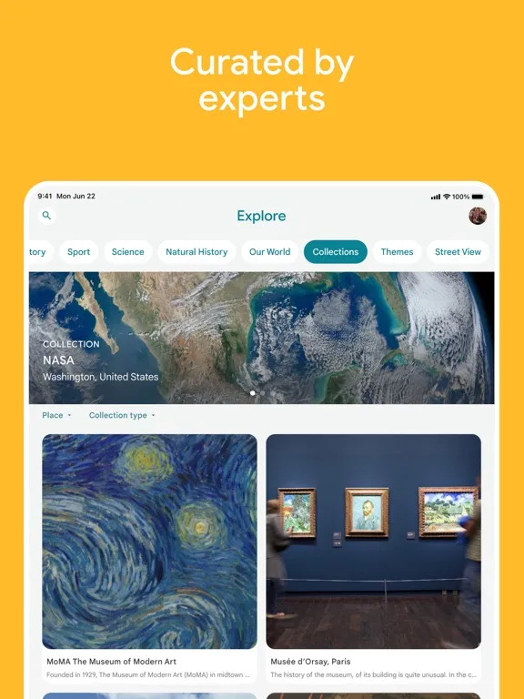 Google Arts & Culture iPad  Ekran Görüntüleri