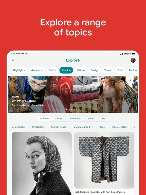 Google Arts & Culture iPad  Ekran Görüntüleri