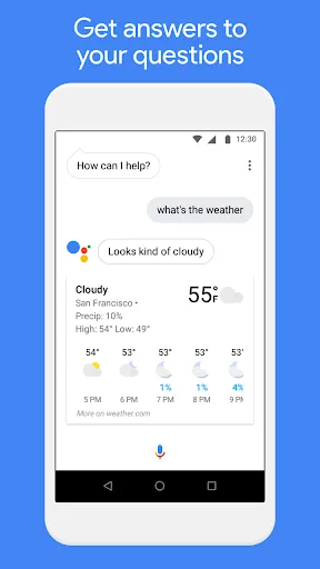 Tangkapan layar Google Assistant Go