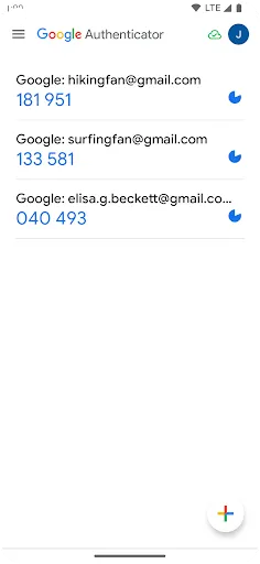 Google Authenticator应用截图