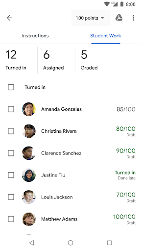 Google Classroom Screenshots