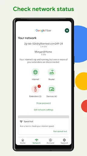 Tangkapan skrin Google Fiber