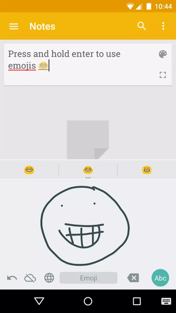 Ảnh chụp màn hình của Google Handwriting Input