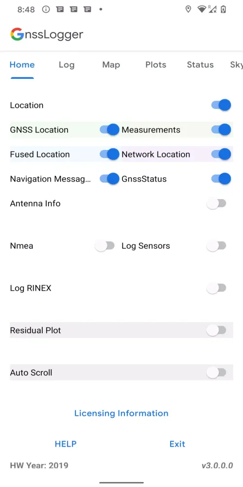 GnssLogger App應用截圖