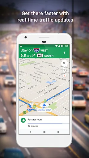 ภาพหน้าจอของ Google Maps