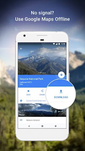 ภาพหน้าจอของ Google Maps