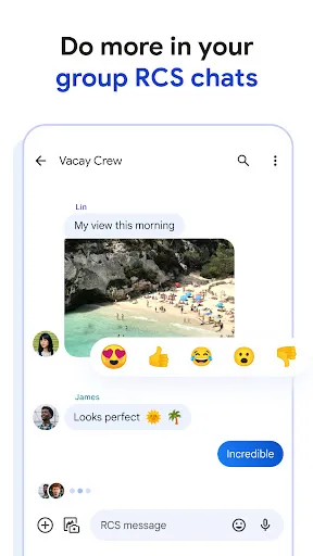 Tangkapan layar Google Messages